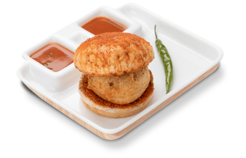 tasteful garlic butter vada pav