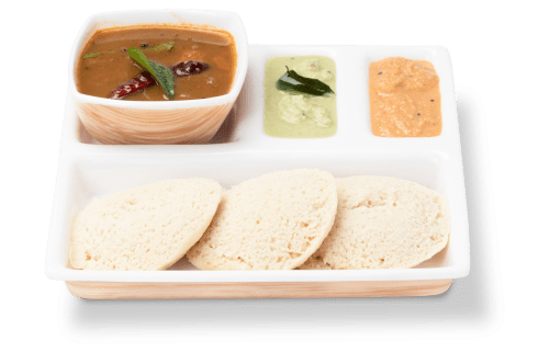 Idly Sambhar with chutney