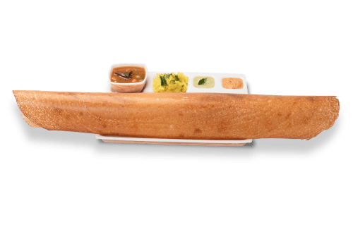Super long paper masala dosa
