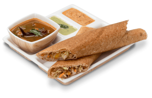 Super tasty desi wrap - Vegetable spring dosa